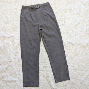 Vintage First Option Grey Faux Suede High Waisted Pants Size 14